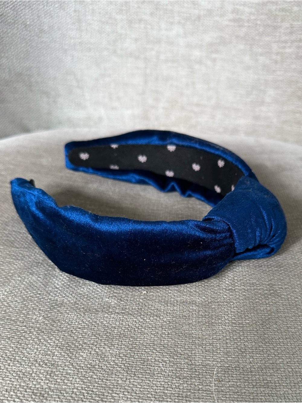 Like New Lele Sadoughi Electric Blue Velvet Knotted Headband